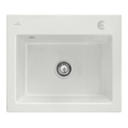 V&B Évier Subway 60 S avec garniture vidage, excentrique, steam CeramicPlus