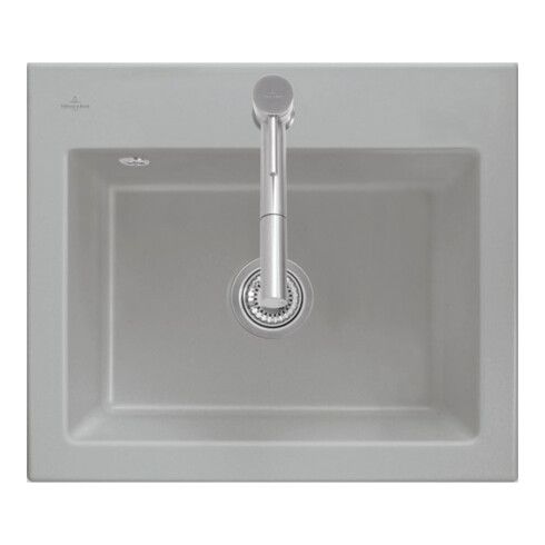 V&B Évier Subway 60 S cuve, blanc alpin CeramicPlus