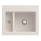 V&B Évier Subway 60 XM avec garniture d'évacuation, poignée, crema CeramicPlus-1