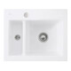 V&B Évier Subway 60 XM avec garniture vidage, excentrique, acier blanc C-plus-1
