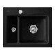 V&B Évier Subway 60 XM avec garniture vidage, excentrique, Chrome CeramicPlus-1