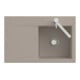 V&B Évier Subway Style 45 D, avec garniture de vidage, excentrique, crema C-plus-1