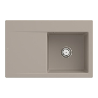 V&B Évier Subway Style 45 D, avec garniture vidage, mitigeur, Alm. CeramicPlus