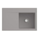 V&B Évier Subway Style 45 D, avec garniture vidage, mitigeur, fossil C-plus-1