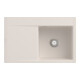 V&B Évier Subway Style 45 Flat droite, avec garniture, crema CeramicPlus-1