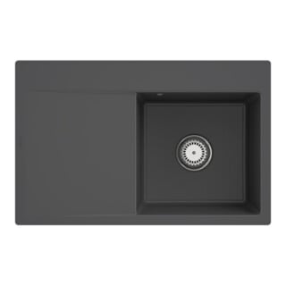 V&B Évier Subway Style 45 Flat droite, avec garniture, robinetterie, graphite C-plus