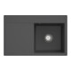 V&B Évier Subway Style 45 Flat droite, avec garniture, robinetterie, graphite C-plus-1
