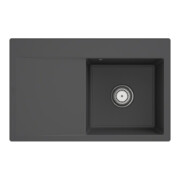 V&B Évier Subway Style 45 Flat droite, avec garniture, robinetterie, graphite C-plus