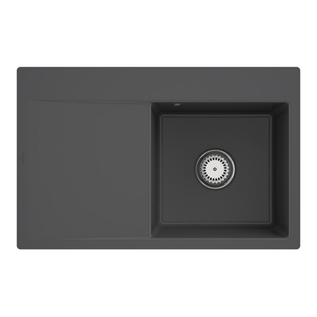 V&B Évier Subway Style 45 Flat droite, avec garniture, robinetterie, graphite C-plus