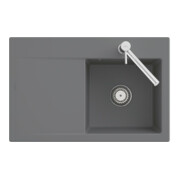 V&B Évier Subway Style 45 Flat droite, avec garniture vidage, excentrique, graph. C-plus