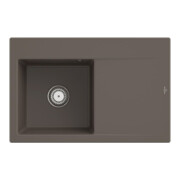 V&B Évier Subway Style 45 gauche, avec garniture vidage, poignée, timber C-plus