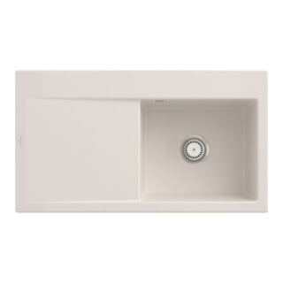 V&B Évier Subway Style 50 D, avec garniture vidage, manuel, crema CeramicPlus