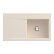 V&B Évier Subway Style 50 D, avec garniture vidage, manuel, ivoire CeramicPlus