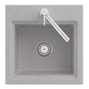 V&B Évier Subway Style 50 S avec égouttoir, L, avec excentrique, timber C-plus