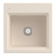 V&B Évier Subway Style 50 S Git., R, avec garniture, robinetterie, ivoire C-plus-1