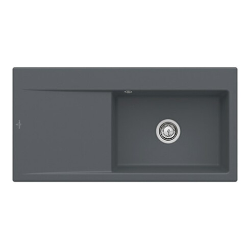 V&B Évier Subway Style 60 cuve droite, graphite CeramicPlus