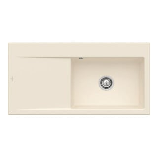 V&B Évier Subway Style 60 cuve droite, ivoire CeramicPlus