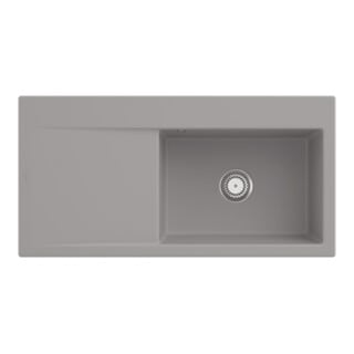 V&B Évier Subway Style 60 dr, avec garniture, mitigeur, fossil C-plus