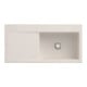 V&B Évier Subway Style 60 droite, avec garniture vidage, crema CeramicPlus-1