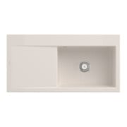 V&B Évier Subway Style 60 droite, avec garniture vidage, crema CeramicPlus