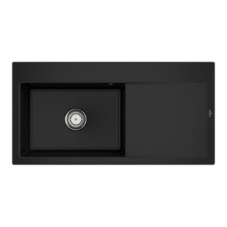 V&B Évier Subway Style 60 li, avec garniture, mitigeur, Chrome CeramicPlus