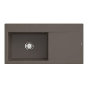 V&B Évier Subway Style 60 li, avec garniture vidage, mitigeur, bois C-plus