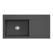 V&B Évier Subway Style 60 li, avec garniture vidange, robinet, gris CeramicPlus