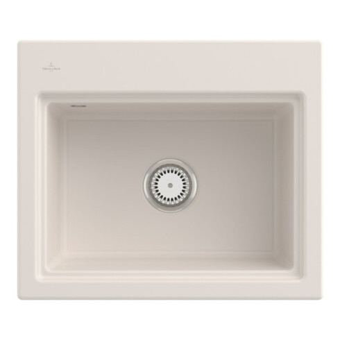 V&B Évier Subway Style 60S avec vidage, mitigeur + grille, crema C-plus
