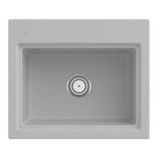 V&B Évier Subway Style 60S, garniture vidange, mitigeur + grille, steam C-plus
