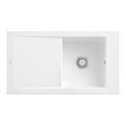 V&B Évier Timeline 50 cm avec garniture, mitigeur, blanc sn CeramicPlus