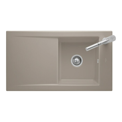 V&B Évier Timeline 50, crema CeramicPlus