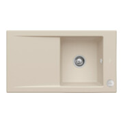 V&B Évier Timeline 50 m garniture vidage, excentrique, almond CeramicPlus