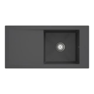 V&B Évier Timeline 60 cm avec garniture de vidage, mitigeur, graphite CeramicPlus