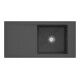 V&B Évier Timeline 60 cm avec garniture de vidage, mitigeur, graphite CeramicPlus-1