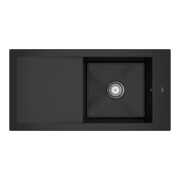 V&B Évier Timeline 60 cm avec garniture de vidage, mitigeur, P noir CeramicPlus