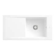 V&B Évier Timeline 60 cm avec garniture de vidange, mitigeur, blanc sn CeramicPlus