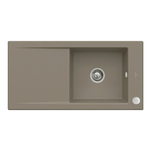 V&B Évier Timeline 60 cm avec garniture vidage, excentrique, timber C-plus