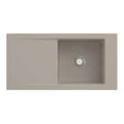 V&B Évier Timeline 60 cm avec garniture vidage, mitigeur, amande CeramicPlus