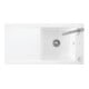 V&B Évier Timeline 60 cm Garniture vidage, avec excentrique, blanc alpin C-plus-1