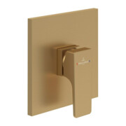 V&B Fertigmontageset Architectura Square UP-EHM-Dusche, Wandmontage, brushed gold