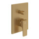 V&B Fertigmontageset Architectura Square UP-EHM-Wanne, Wandmontage, brushed gold-1