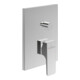 V&B Fertigmontageset Architectura Square UP-EHM-Wanne, Wandmontage, chrom-1