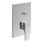 V&B Fertigmontageset Architectura Square UP-EHM-Wanne, Wandmontage, chrom
