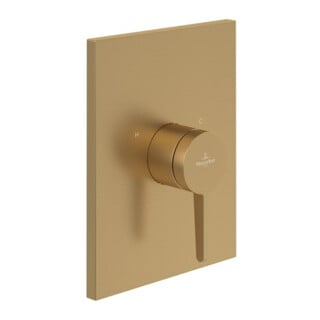 V&B Fertigmontageset Conum UP-EHM-Dusche, Wandmontage, brushed gold