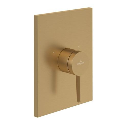 V&B Fertigmontageset Conum UP-EHM-Dusche, Wandmontage, brushed gold
