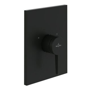 V&B Fertigmontageset Conum UP-EHM-Dusche, Wandmontage, matt black