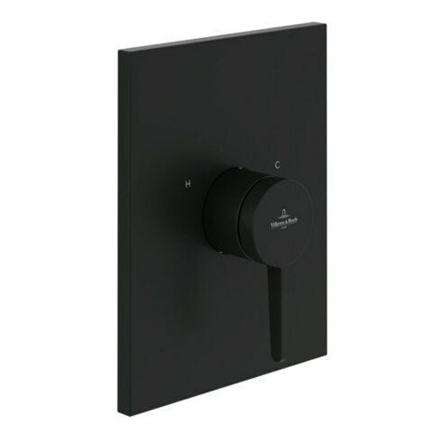V&B Fertigmontageset Conum UP-EHM-Dusche, Wandmontage, matt black