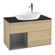 V&B Finion 100 Meuble sous lavabo Éclairage mural Anthracite mat avec laque, Oa ven-1