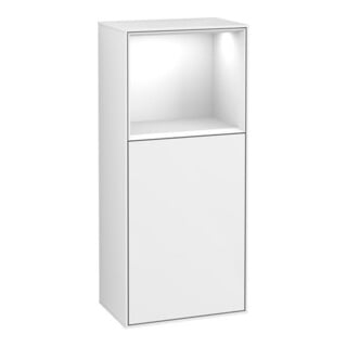 V&B Finion Applique murale armoire latérale 41,8x93,6 cm, droite, blanc brillant