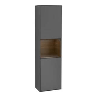 V&B Finion Armoire haute 41,8x151,6cm, r, Reg wal ven, Anthrac. m